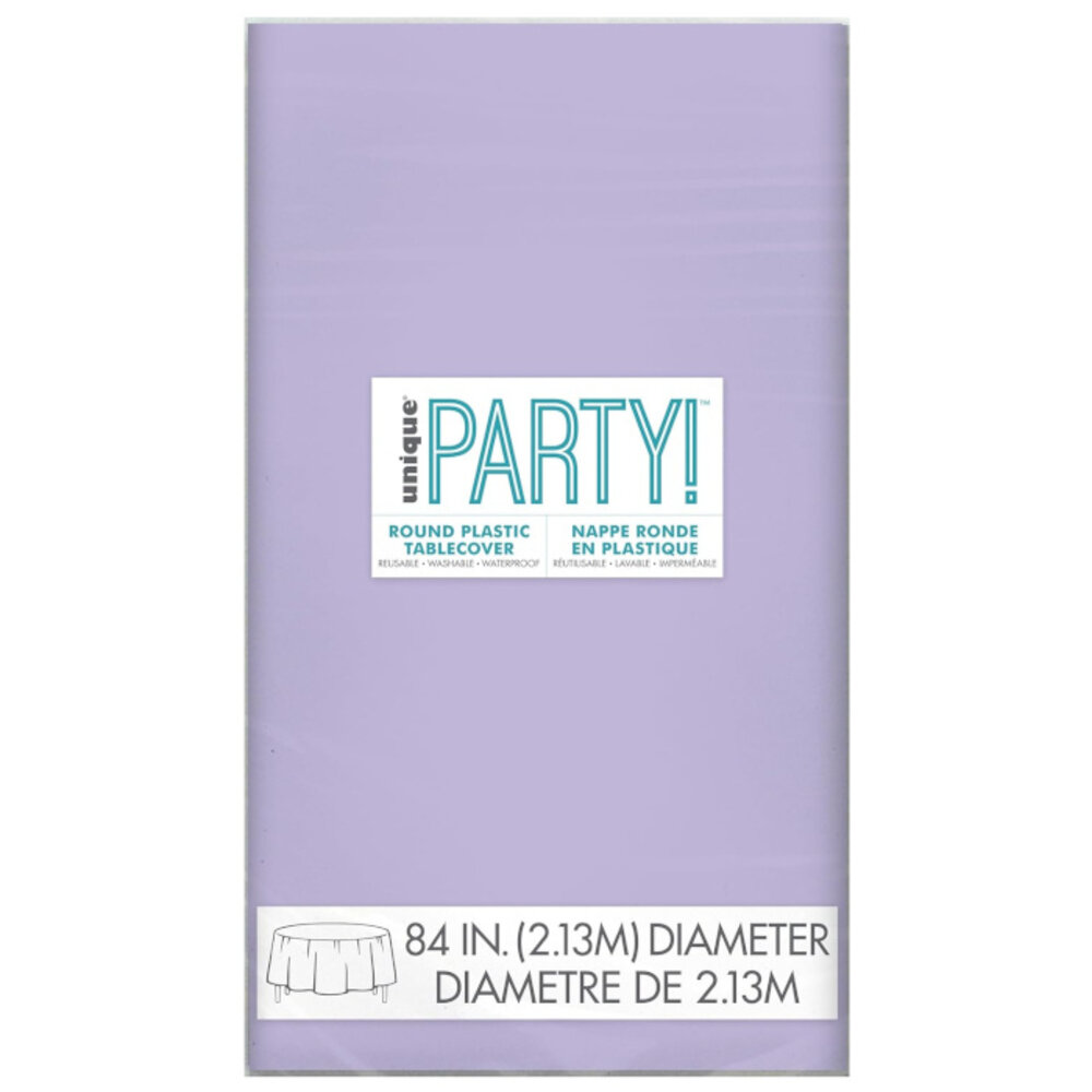 Unique Party Lila Tafelkleed Rond 213cm | per stuk Unique Party Lila Tafelkleed Rond 213cm | per stuk