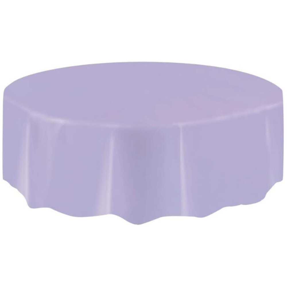 Unique Party Lila Tafelkleed Rond 213cm | per stuk Unique Party Lila Tafelkleed Rond 213cm | per stuk
