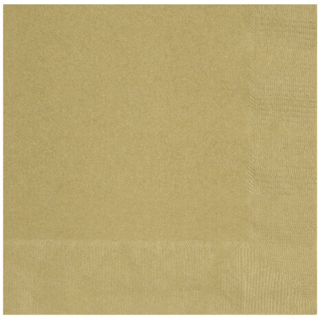 Unique Party Goldene Servietten 33x33cm | 20 Stück