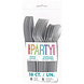Unique Party Ensemble de couverts en argent de 18 pièces