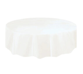 Unique Party Wit Tafelkleed Rond 213cm | per stuk Unique Party Wit Tafelkleed Rond 213cm | per stuk