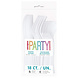 Unique Party White Cutlery Set 18-piece