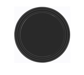 Unique Party Black Plates 23cm | 8 pieces