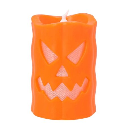 Boland Pumpkin LED Candle Halloween 10cm | per piece Boland Pumpkin LED Candle Halloween 10cm | per piece