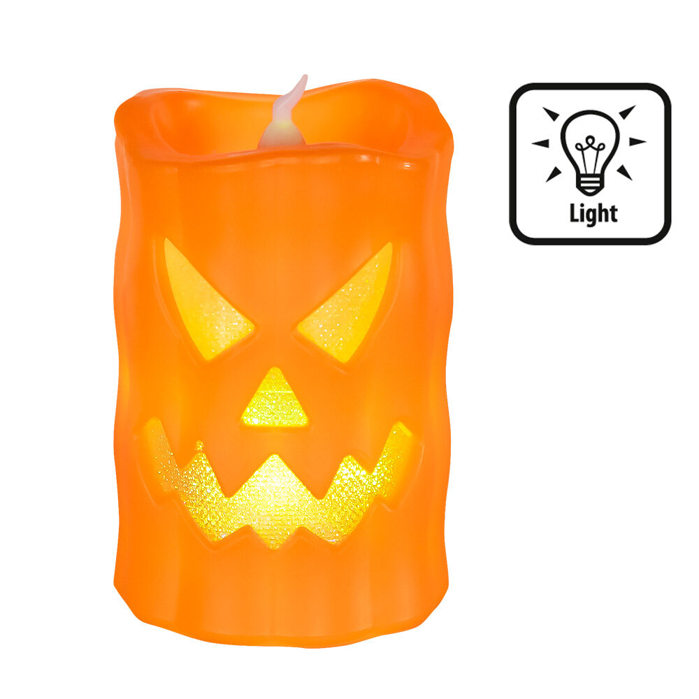 Boland Pumpkin LED Candle Halloween 10cm | per piece Boland Pumpkin LED Candle Halloween 10cm | per piece