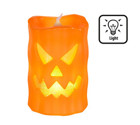 Boland Pumpkin LED Candle Halloween 10cm | per piece