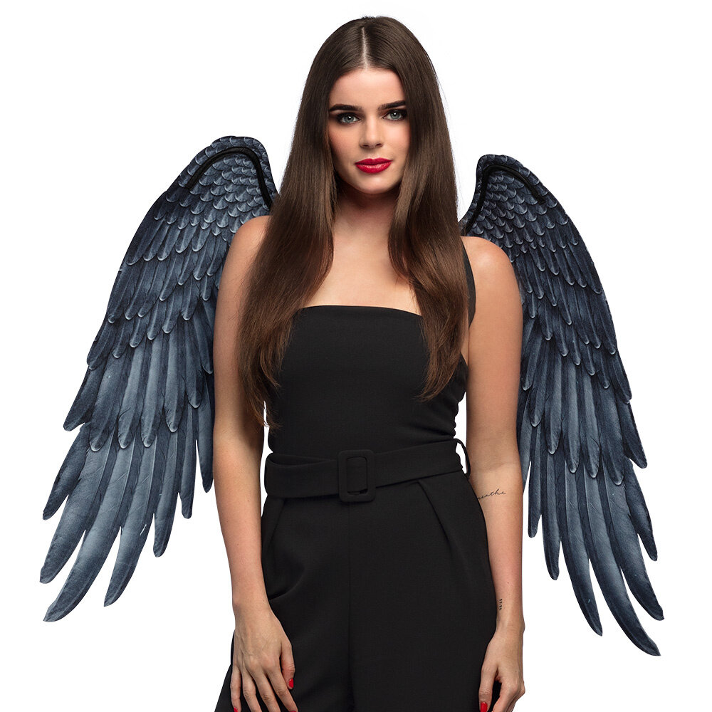 Boland Ailes d'ange noires 95 x 75 cm | à l'unité Boland Ailes d'ange noires 95 x 75 cm | à l'unité