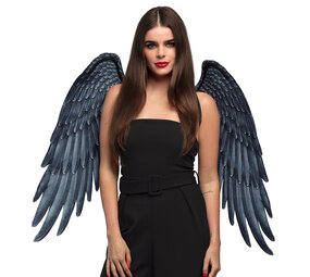 Boland Angel Wings Black 95x75cm | per piece Boland Angel Wings Black 95x75cm | per piece