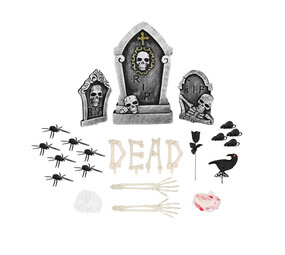 Boland Halloween-Grabstein-Dekorationsset | 10-teilig