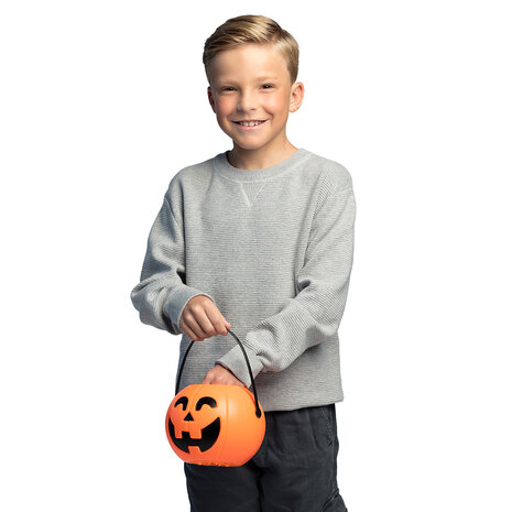 Boland Pumpkin Bucket with LED Lighting 17cm | per piece Boland Pumpkin Bucket with LED Lighting 17cm | per piece