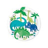 Unique Party Assiettes dinosaures bleues et vertes 18 cm | 8 pièces Unique Party Assiettes dinosaures bleues et vertes 18 cm | 8 pièces