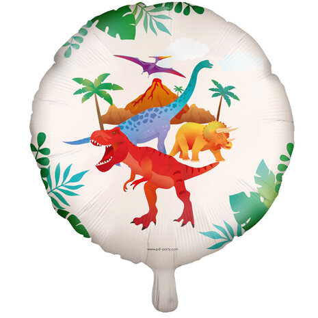 Paper Dreams Dinosaurus Helium Ballon 45cm Leeg | per stuk Paper Dreams Dinosaurus Helium Ballon 45cm Leeg | per stuk
