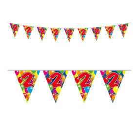 Folat Guirlande de fanions, 2 ans, 10 mètres | à l'unité