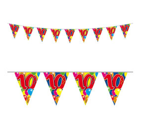 Folat Flaggengirlande 10 Jahre 10 Meter | pro Stück Folat Flaggengirlande 10 Jahre 10 Meter | pro Stück