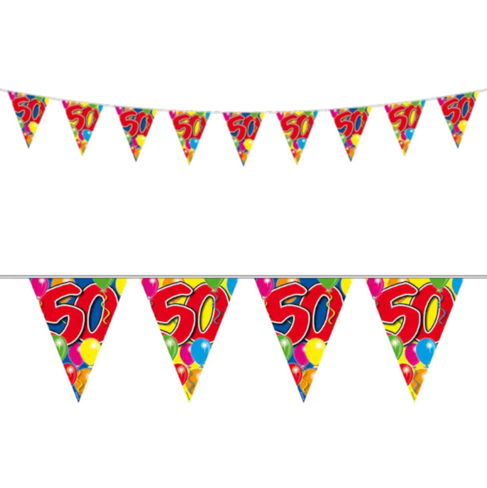 Folat 50 Years Flag Garland 10 meters | per piece