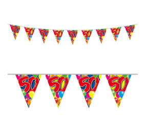 Folat Flaggengirlande 50 Jahre, 10 Meter | pro Stück
