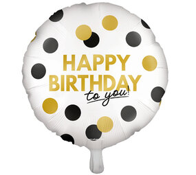 Paper Dreams Happy Birthday Helium Ballon Celebration 45cm Leeg | per stuk Paper Dreams Happy Birthday Helium Ballon Celebration 45cm Leeg | per stuk