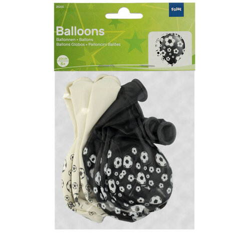 Folat Voetbal Ballonnen 30cm | 8 stuks Folat Voetbal Ballonnen 30cm | 8 stuks