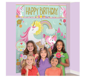 Amscan Eenhoorn Wanddecoratie en Fotoprops | 17-delig Amscan Eenhoorn Wanddecoratie en Fotoprops | 17-delig