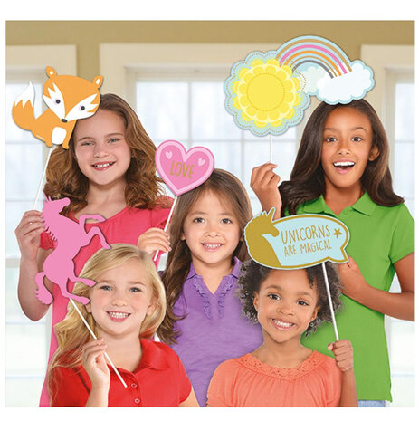 Amscan Einhorn-Foto-Requisiten | 12-teilig