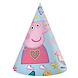 Procos Party Peppa Big Feesthoedjes 16cm | 6 stuks Procos Party Peppa Big Feesthoedjes 16cm | 6 stuks