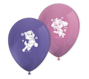 Procos Party Paw Patrol Skye Ballonnen 28cm | 8 stuks Procos Party Paw Patrol Skye Ballonnen 28cm | 8 stuks