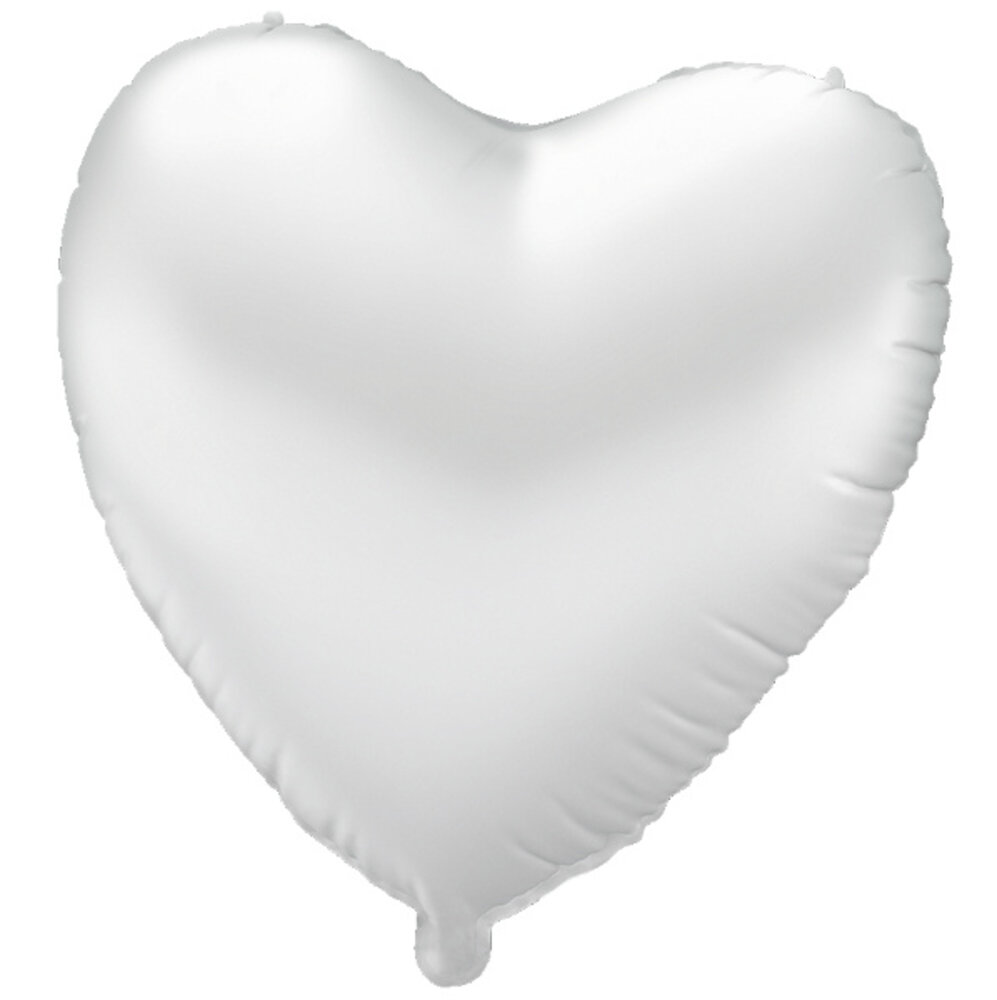 Paper Dreams Ballon gonflable à l'hélium en forme de cœur, blanc, vide, 46 cm | à l'unité