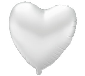 Paper Dreams Helium Balloon Heart White Empty 46cm | per piece