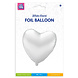 Paper Dreams Heliumballon Herz Weiß Leer 46 cm | pro Stück