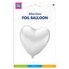 Paper Dreams Ballon gonflable à l'hélium en forme de cœur, blanc, vide, 46 cm | à l'unité Paper Dreams Ballon gonflable à l'hélium en forme de cœur, blanc, vide, 46 cm | à l'unité