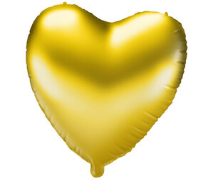 Paper Dreams Helium Balloon Heart Gold Empty 46cm | per piece