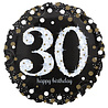 Anagram Helium Balloon 30 Years Sparkling Gold Empty 45cm | per piece Anagram Helium Balloon 30 Years Sparkling Gold Empty 45cm | per piece