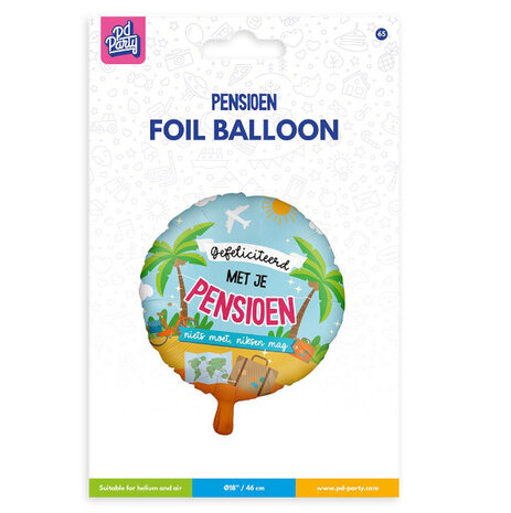 Paper Dreams Ballon à l'hélium de 45 cm pour la retraite (dégonflé) | à l'unité