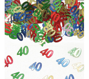 Folat Confetti 40 jaar | 14 gram Folat Confetti 40 jaar | 14 gram