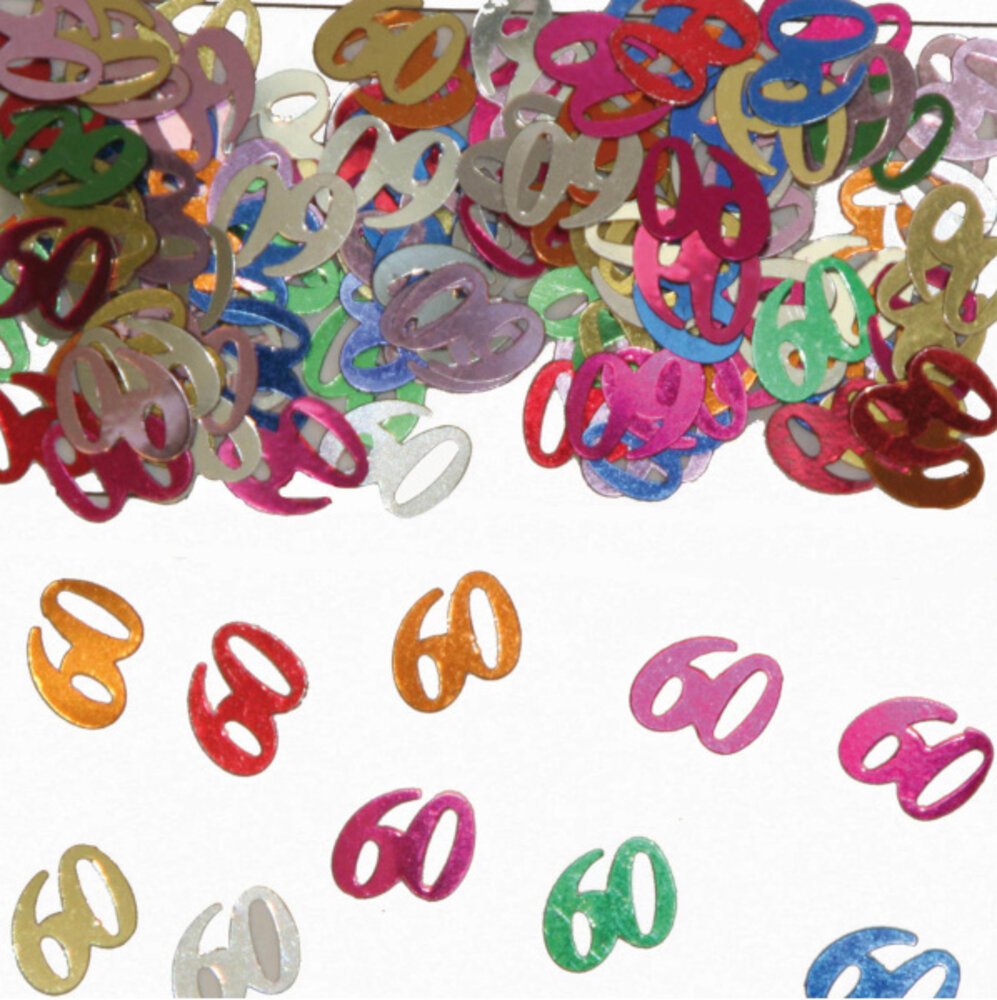 Folat Confetti 60 jaar | 14 gram Folat Confetti 60 jaar | 14 gram