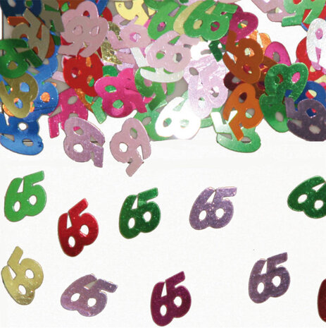 Folat Confetti 65 jaar | 14 gram Folat Confetti 65 jaar | 14 gram