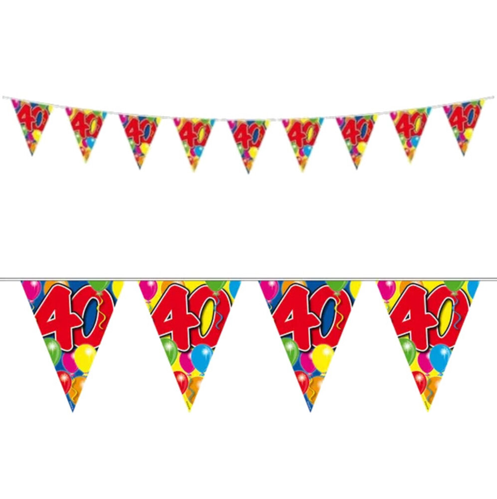 Folat Vlaggenlijn Slinger 40 jaar 10mtr | per stuk Folat Vlaggenlijn Slinger 40 jaar 10mtr | per stuk