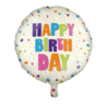 Paper Dreams Happy Birthday Helium Balloon 45cm Deflated | per piece Paper Dreams Happy Birthday Helium Balloon 45cm Deflated | per piece