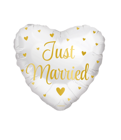 Paper Dreams Ballon à l'hélium « Just Married » 45 cm vide | à l'unité