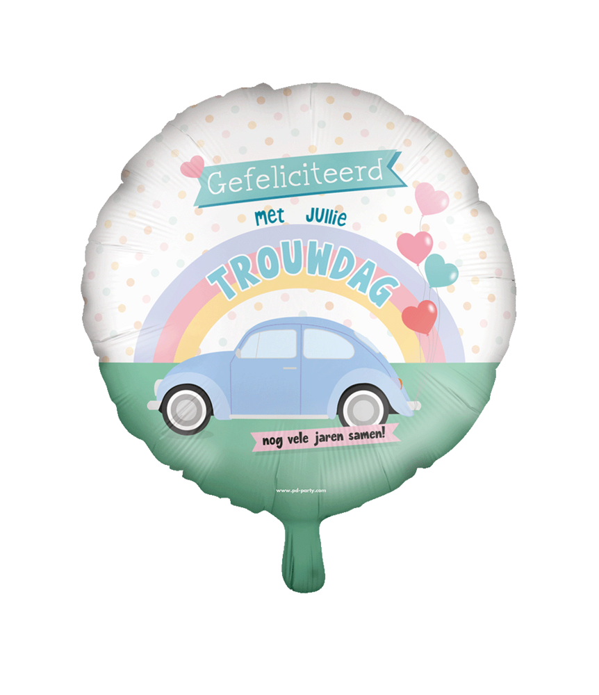 Paper Dreams Wedding Day Helium Balloon 45cm Deflated | per piece