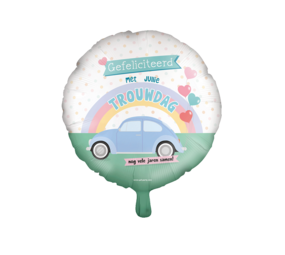 Paper Dreams Trouwdag Helium Ballon 45cm Leeg | per stuk