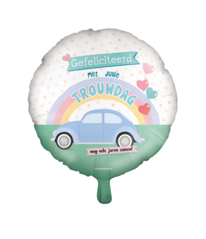 Paper Dreams Wedding Day Helium Balloon 45cm Deflated | per piece