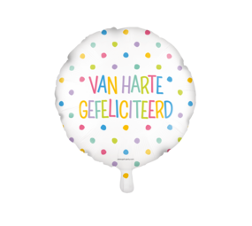 Paper Dreams Van Harte Gefeliciteerd Helium Ballon 45cm Leeg | per stuk Paper Dreams Van Harte Gefeliciteerd Helium Ballon 45cm Leeg | per stuk