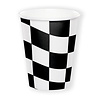 Creative Converting Race Finish Flag Cups 250ml | 8 pieces Creative Converting Race Finish Flag Cups 250ml | 8 pieces