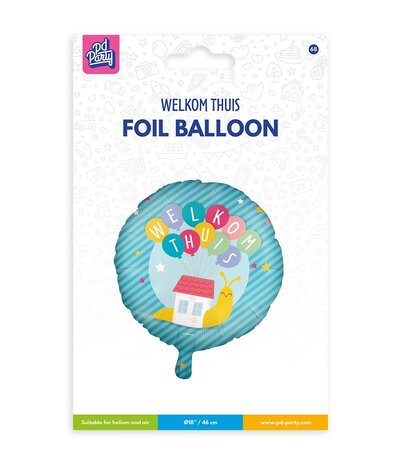 Paper Dreams Welkom Thuis Helium Ballon 45cm Leeg | per stuk Paper Dreams Welkom Thuis Helium Ballon 45cm Leeg | per stuk