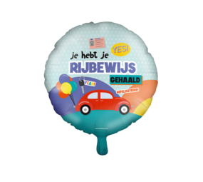 Paper Dreams Rijbewijs Helium Ballon 45cm Leeg | per stuk Paper Dreams Rijbewijs Helium Ballon 45cm Leeg | per stuk