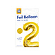 Paper Dreams Folienballon 2 Gold 40cm | pro Stück