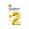 Paper Dreams Folienballon 2 Gold 40cm | pro Stück Paper Dreams Folienballon 2 Gold 40cm | pro Stück