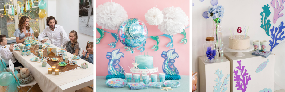 Zeemeermin Thema Kinderfeestje Versieringen en Feestartikelen 