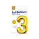 Paper Dreams Balloon Foil 3 Gold 40cm | per piece